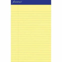 Ampad Perforated Ruled Pads - 50 Sheets - Stapled - 0.28