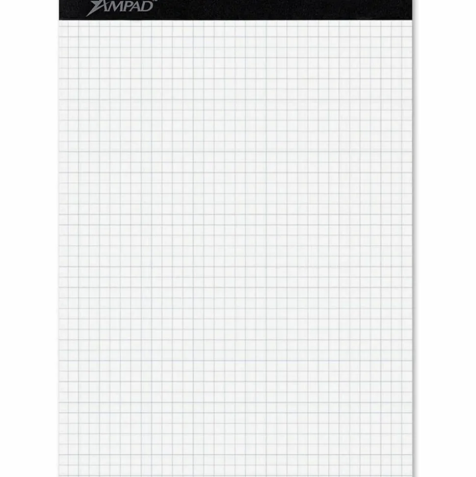 Ampad Quad-Ruled Double Sheet Writing Pad, Letter Size, 100 Sheets