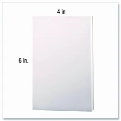 Ampad Scratch Pads, Unruled, 4 x 6, White, 100 Sheets, 12/Pack