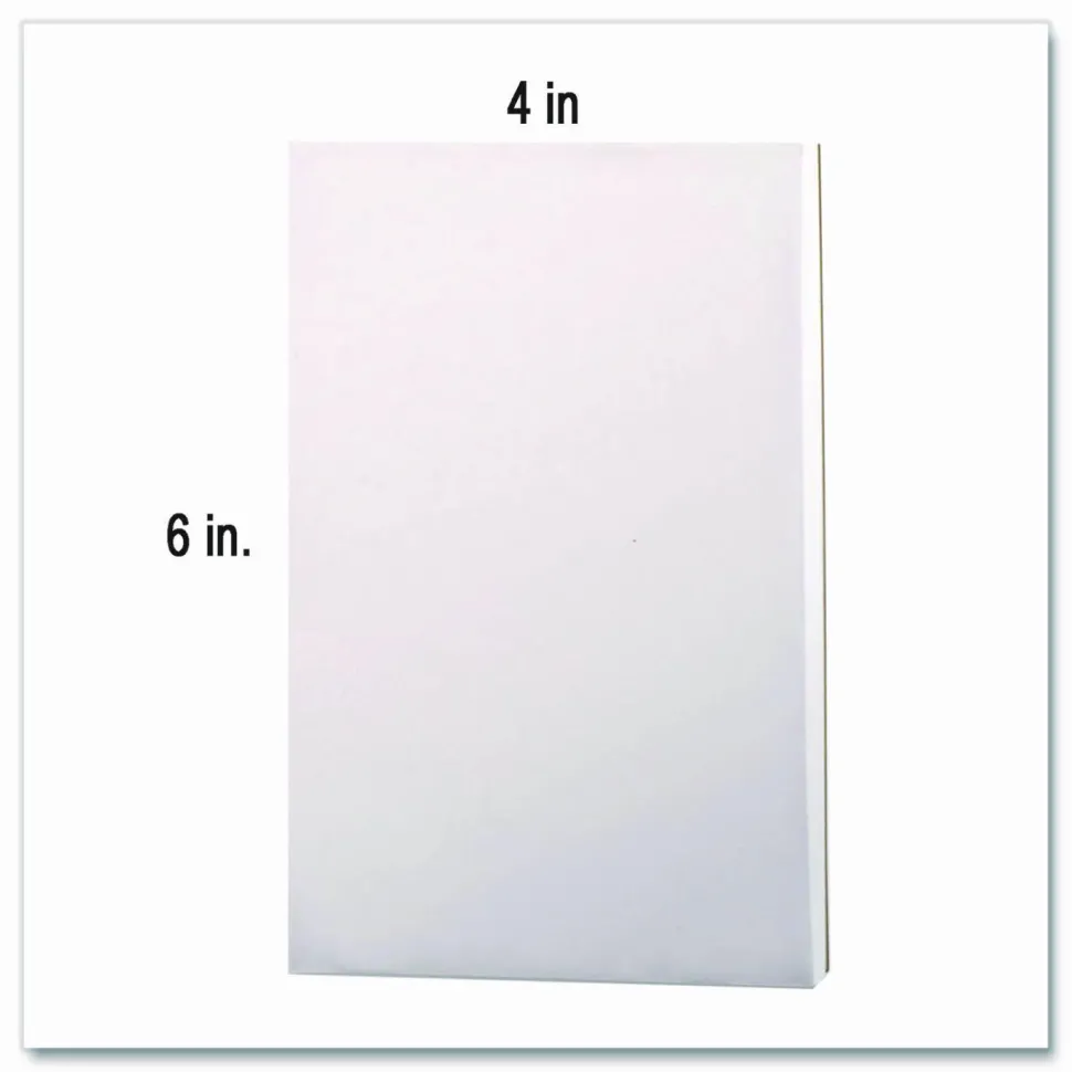 Ampad Scratch Pads, Unruled, 4 x 6, White, 100 Sheets, 12/Pack