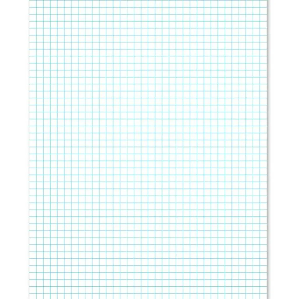 Ampad 2-Sided Pads, 8 1/2" x 11", Quadrille Ruled, 50 Sheets, White