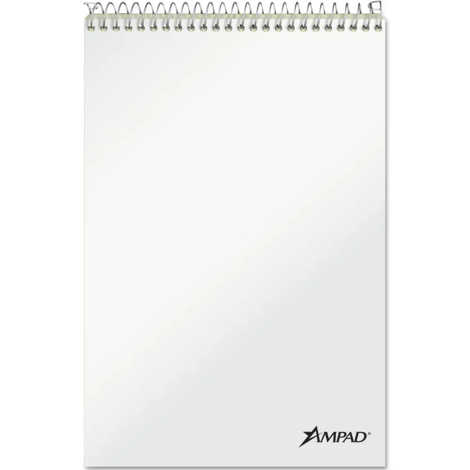 Ampad Steno Pads, Green Cover, Gregg Rule, (80) Green-Tint 6 x 9 Sheets, 6/Pack