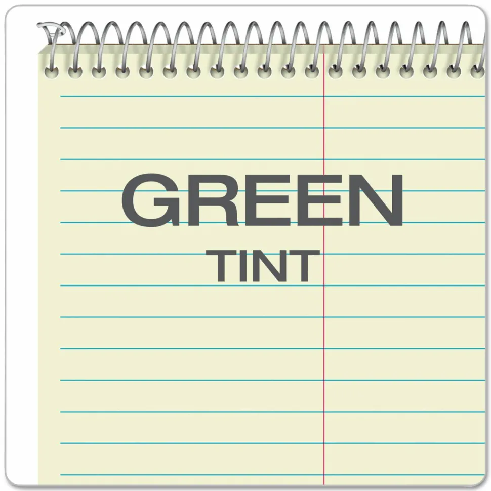 Ampad Steno Pads, Green Cover, Gregg Rule, (80) Green-Tint 6 x 9 Sheets, 6/Pack