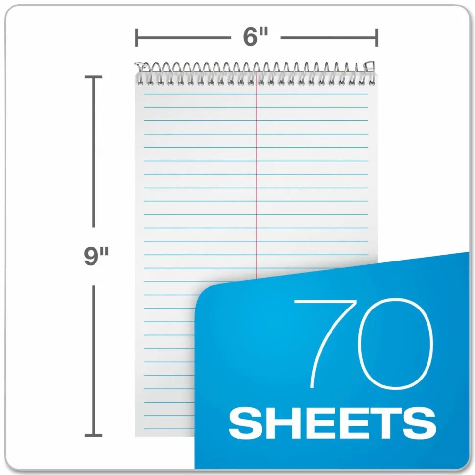 Ampad Steno Pads, Tan Cover, Gregg Rule, (70) White 6 x 9 Sheets