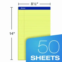 Ampad Writing Pad - 50 Sheets - Stapled - 0.34