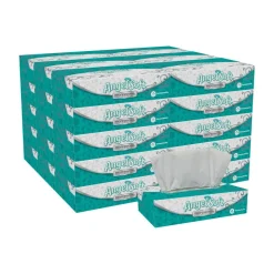 Angel Soft Professional Series 2-Ply Facial Tissue, Flat Box, White, 10% Recycled Fiber, 30 Boxes Per Case, 100 Sheets Per Box