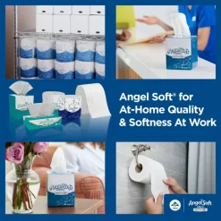 Angel Soft Ultra Professional Series Premium 2-Ply Facial Tissue, Cube Box, White, 10 Boxes Per Case, 96 Tissues Per Box
