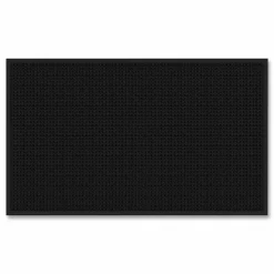 Apache Mills Absorba Select Entry Mat, Rectangular, Pepper/Black Crush-Resistant Needle-Punched Surface, 36" x 60"