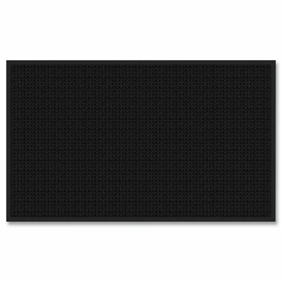 Apache Mills Absorba Select Entry Mat, Rectangular, Pepper/Black Crush-Resistant Needle-Punched Surface, 36" x 60"