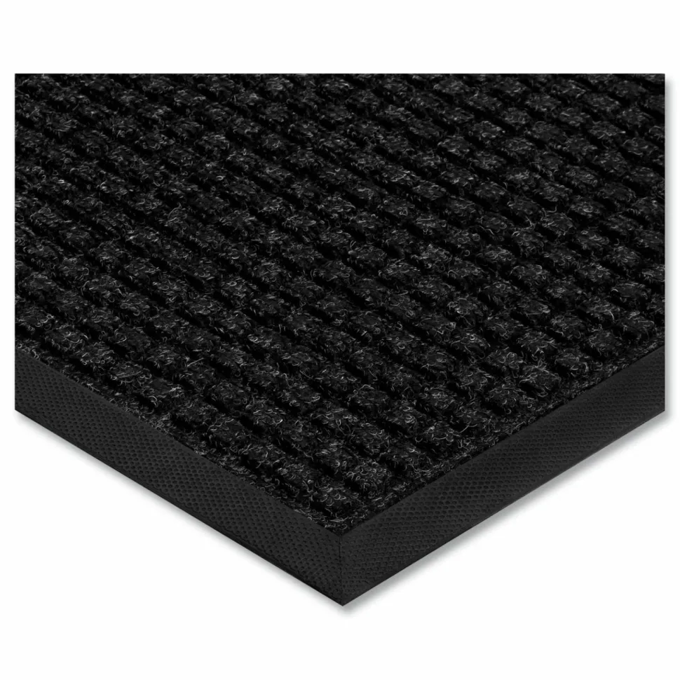 Apache Mills Absorba Select Entry Mat, Rectangular, Pepper/Black Crush-Resistant Needle-Punched Surface, 36" x 60"