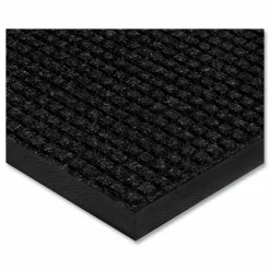 Apache Mills Absorba Select Entry Mat, Rectangular, Pepper/Black Crush-Resistant Needle-Punched Surface, 48