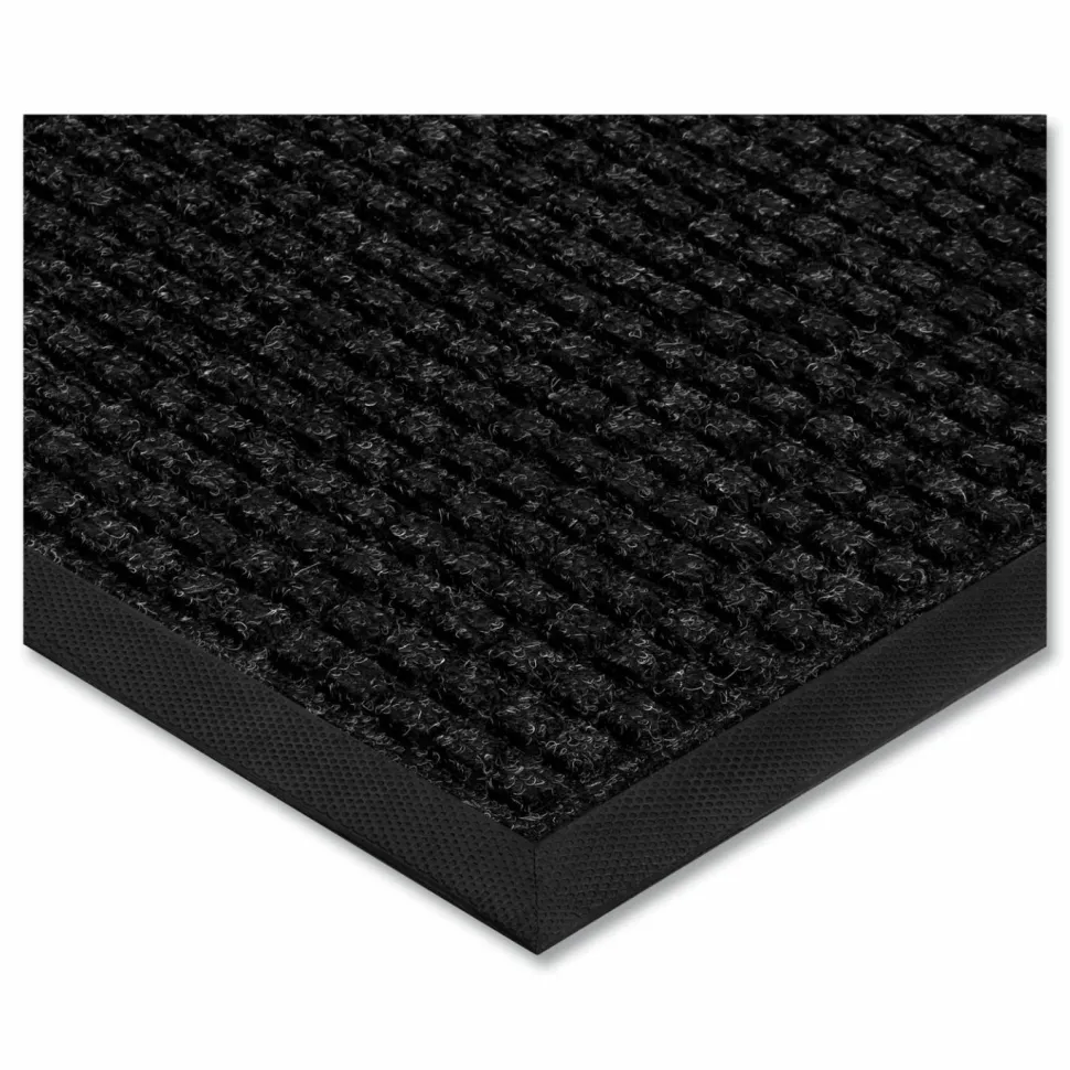 Apache Mills Absorba Select Entry Mat, Rectangular, Pepper/Black Crush-Resistant Needle-Punched Surface, 48" x 72"