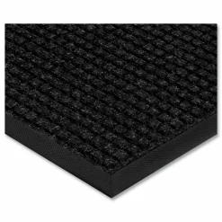 Apache Mills Absorba Select Entry Mat, Rectangular, Pepper/Black Crush-Resistant Needle-Punched Surface, 36" x 10 ft