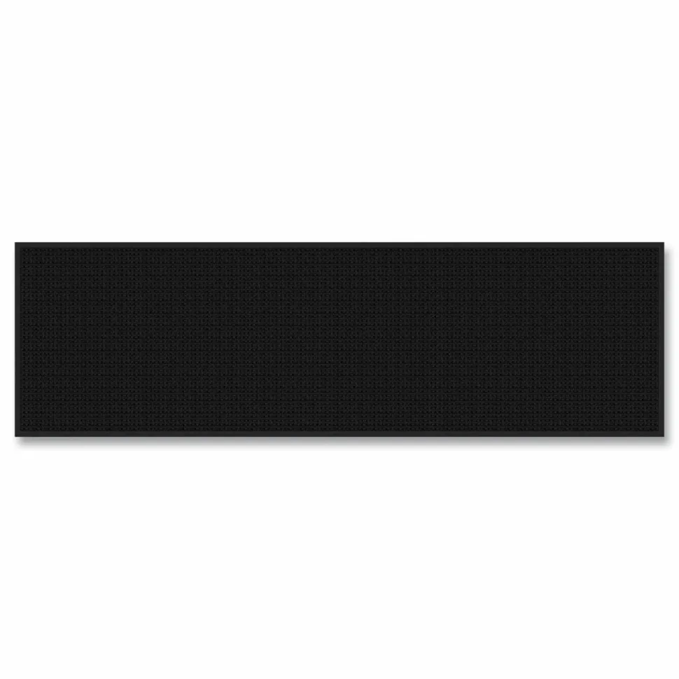 Apache Mills Absorba Select Entry Mat, Rectangular, Pepper/Black Crush-Resistant Needle-Punched Surface, 36" x 10 ft