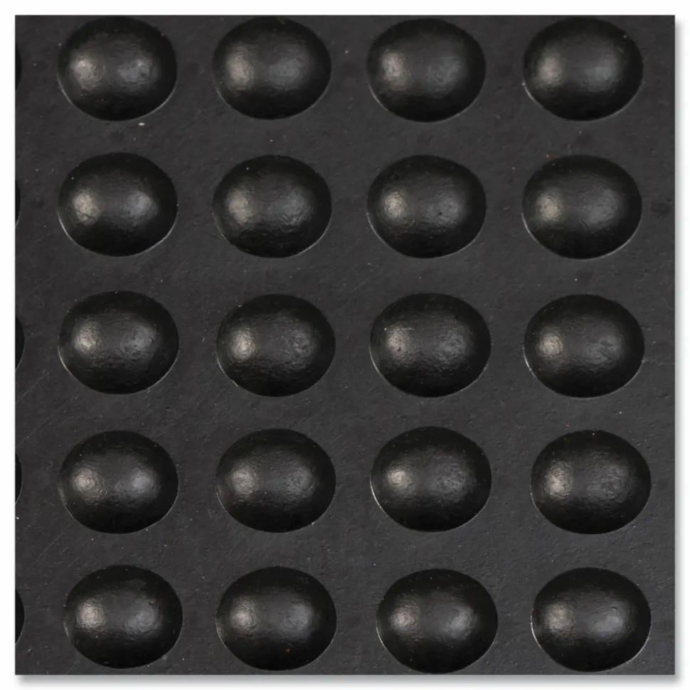 Apache Mills Bubble Flex Anti-Fatigue Mat, Rectangular, Black Crush-Resistant Non-Slip Surface, 24" x 36"