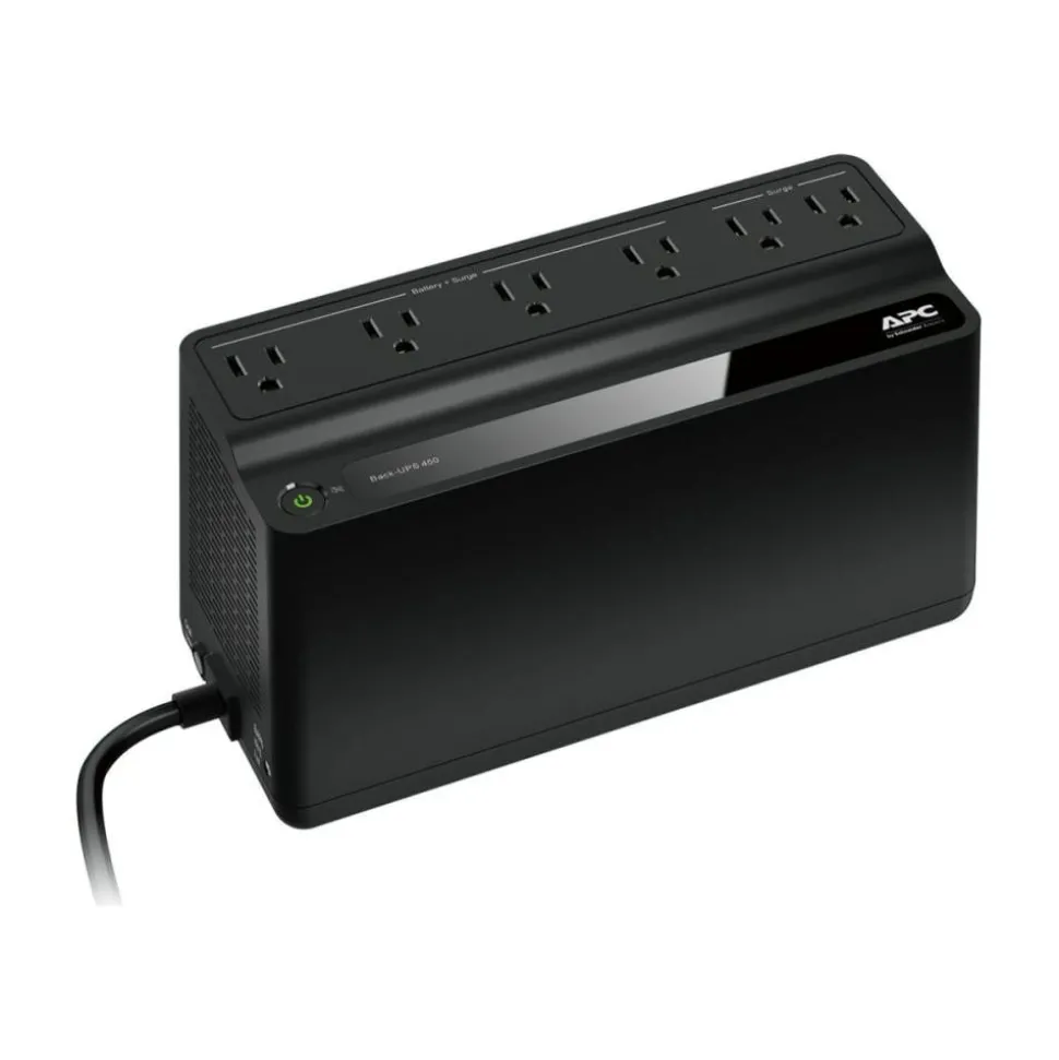 APC Back-UPS BN450M Battery Backup, 6 Outlet, 450VA/255W