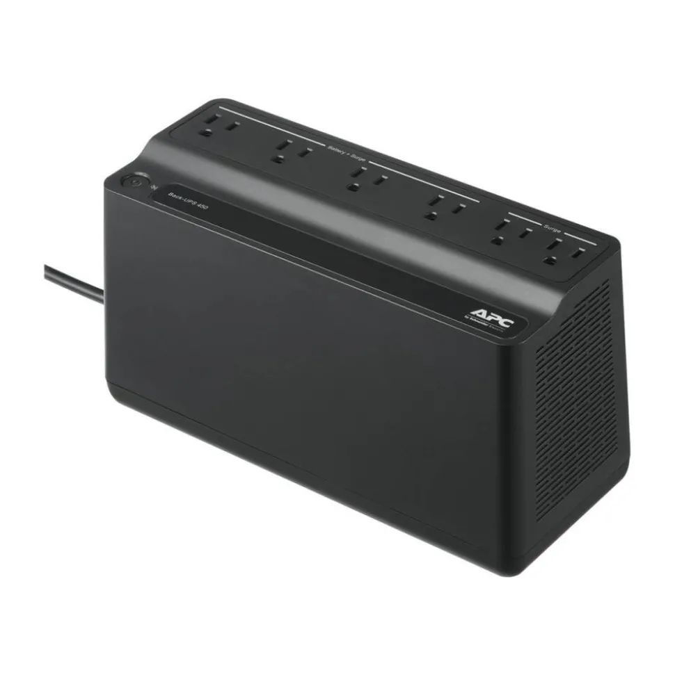 APC Back-UPS BN450M Battery Backup, 6 Outlet, 450VA/255W