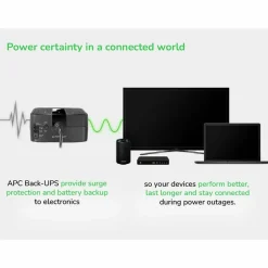 APC Back-UPS 650VA, 120V, 8 NEMA outlets (4 surge)