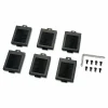 APC NetShelter Cable Management, Mounting Rail Brush Strips, Set of 6, for NetShelter SX 750 mm Wide, Black, 76 x 114 x 13 mm