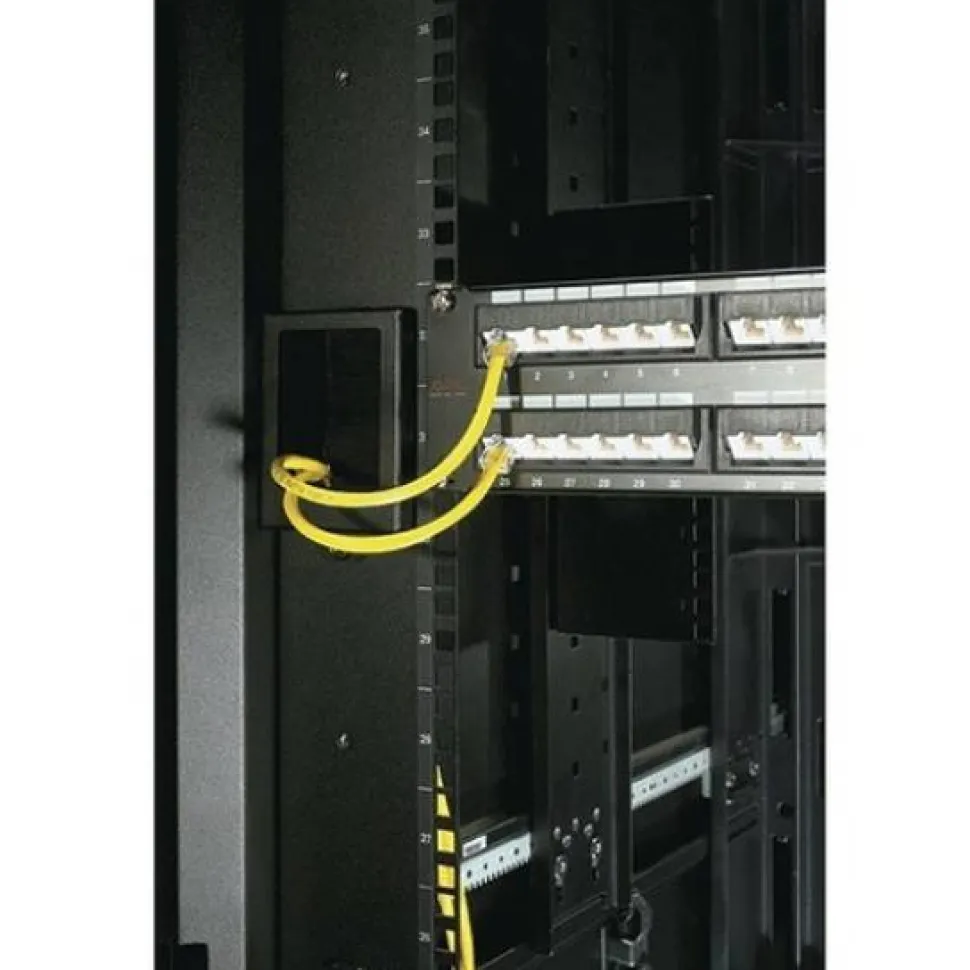 APC NetShelter Cable Management, Mounting Rail Brush Strips, Set of 6, for NetShelter SX 750 mm Wide, Black, 76 x 114 x 13 mm