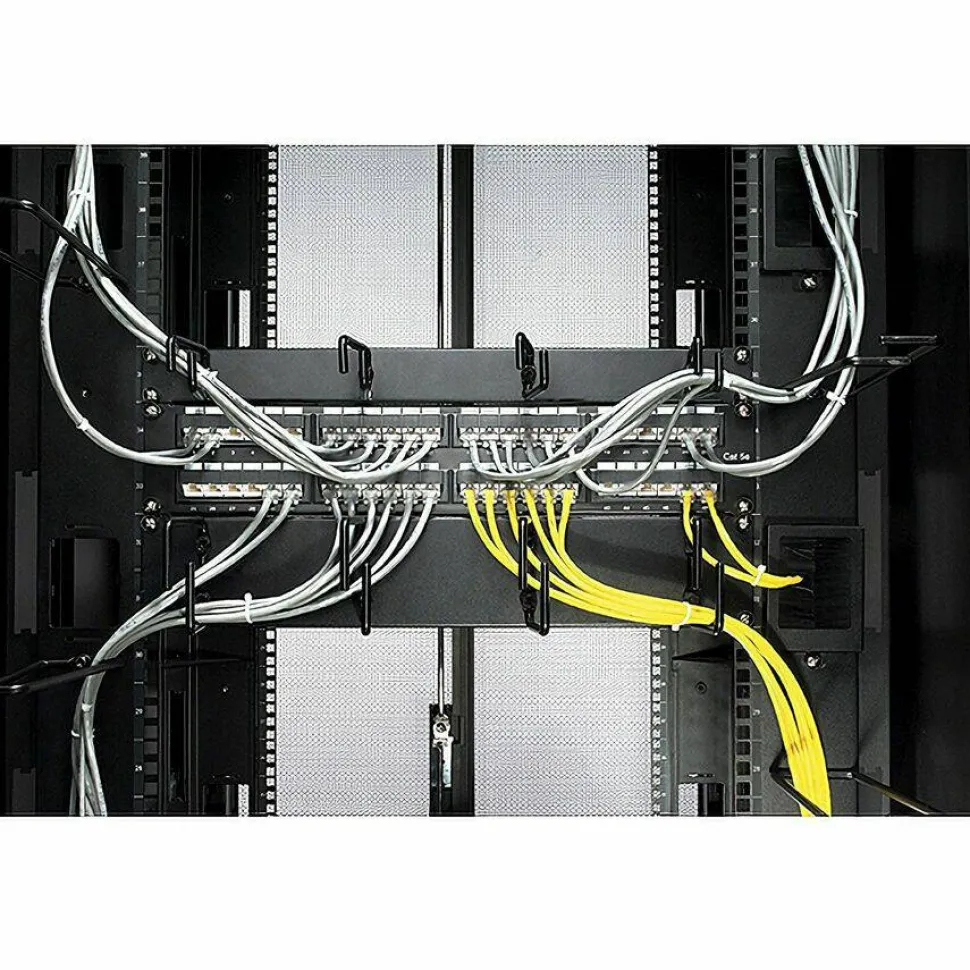 APC NetShelter Cable Management, Mounting Rail Brush Strips, Set of 6, for NetShelter SX 750 mm Wide, Black, 76 x 114 x 13 mm