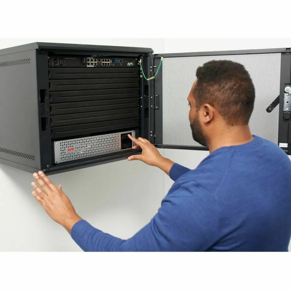 APC Smart-UPS, Line Interactive, 1000VA, Lithium-ion, Rackmount 2U, 120V, 6x NEMA 5-15R outlets, SmartConnect Port+SmartSlot, Short Depth, AVR, LCD