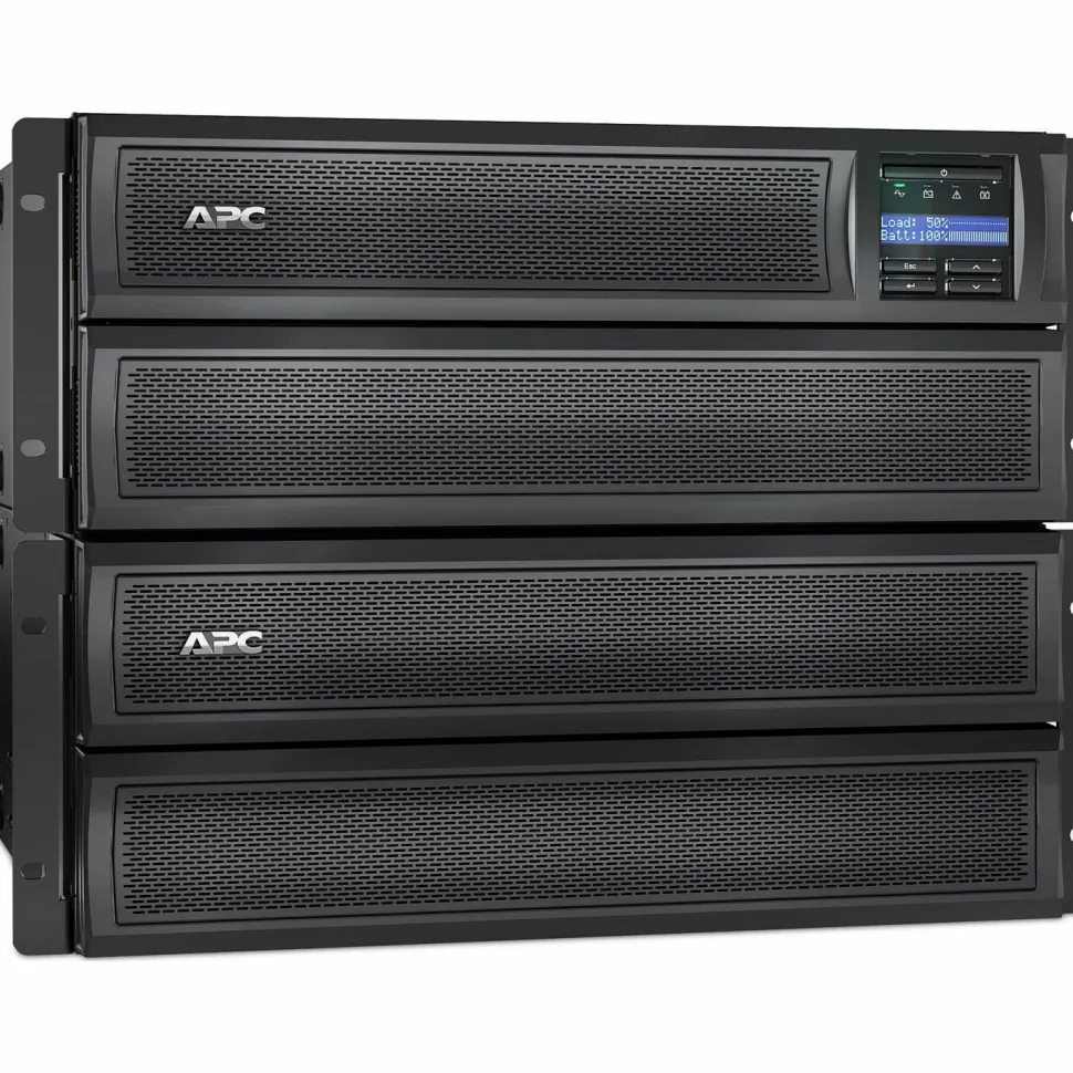 APC Smart-UPS X, Line Interactive, 3kVA, Rack/tower convertible 4U, 208V, 2x NEMA L6-20R+4x IEC C13+2x IEC C19, SmartSlot,Extended runtime,Short depth