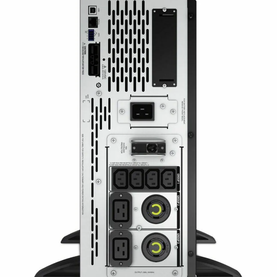 APC Smart-UPS X, Line Interactive, 3kVA, Rack/tower convertible 4U, 208V, 2x NEMA L6-20R+4x IEC C13+2x IEC C19, SmartSlot,Extended runtime,Short depth