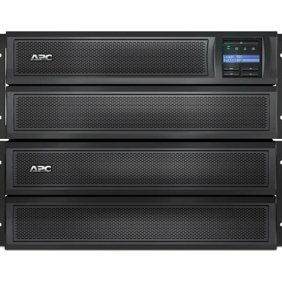 APC Smart-UPS X, Line Interactive, 3kVA, Rack/tower convertible 4U, 208V, 2x NEMA L6-20R+4x IEC C13+2x IEC C19, SmartSlot,Extended runtime,Short depth