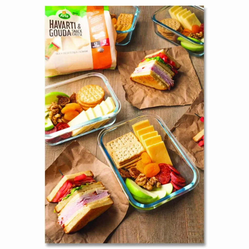 Arla Havarti and Gouda Cheese Snack Bars, 0.75 oz Bars, 24 Bars/Carton