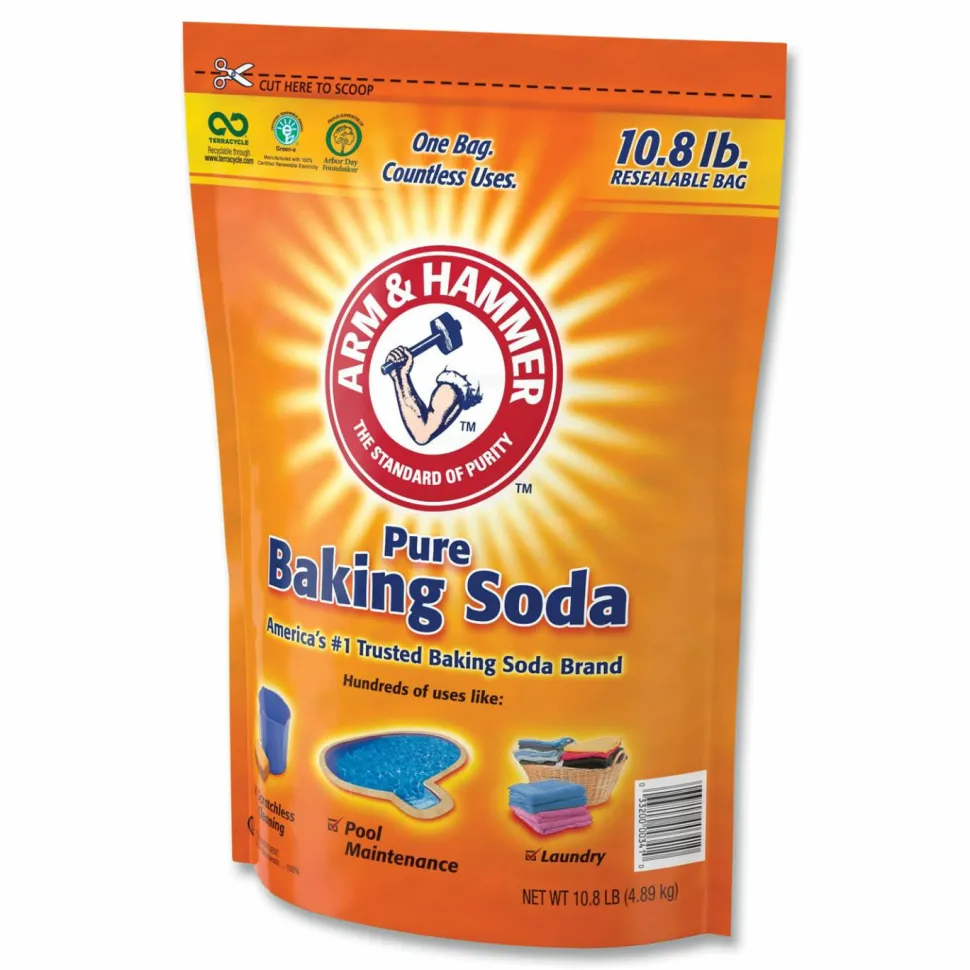 Arm & Hammer Baking Soda, 10.8 lbs Bag, 4/Carton