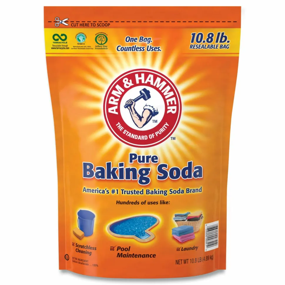 Arm & Hammer Baking Soda, 10.8 lbs Bag, 4/Carton
