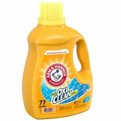 Arm & Hammer OxiClean Concentrated Liquid Laundry Detergent, Fresh Scent, 100.5 oz Bottle, 4/Carton