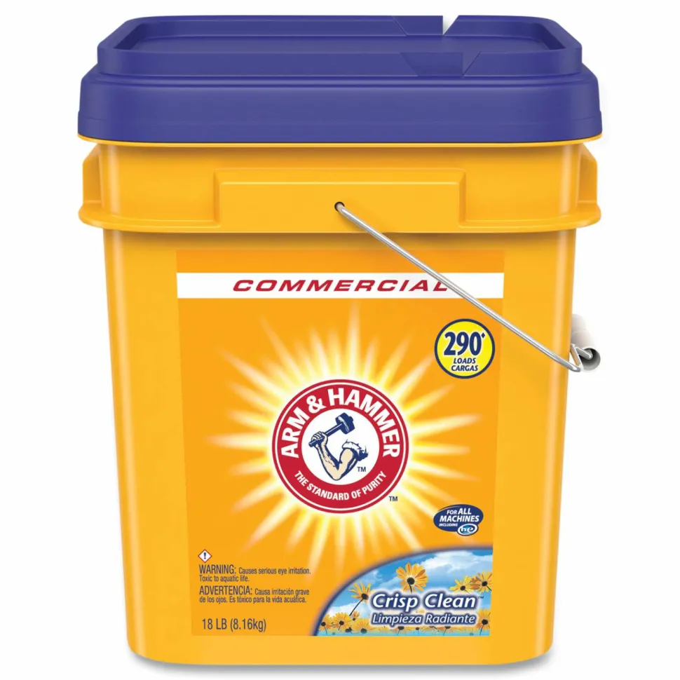 Arm & Hammer Powder Laundry Detergent, Crisp Clean Scent, 18 lb Pail