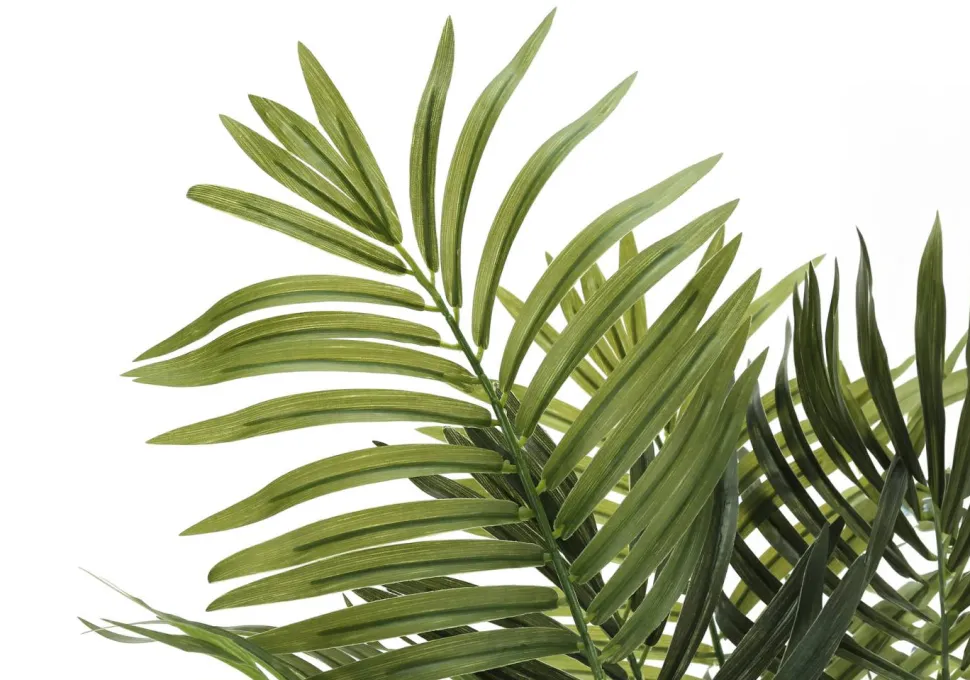 Artificial Plant, 47" Tall, Areca Palm Tree, Indoor, Faux, Fake, Floor, Greenery, Potted, Real Touch, Decorative, Green Leaves, Black Pot