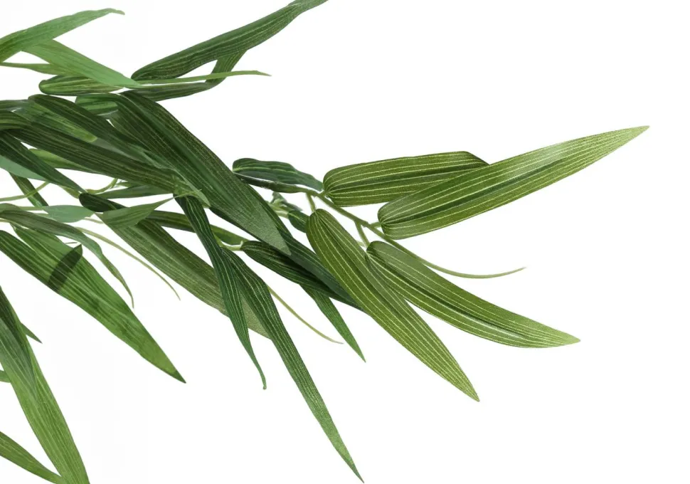 Artificial Plant, 50" Tall, Bamboo Tree, Indoor, Faux, Fake, Floor, Greenery, Potted, Decorative, Green Leaves, Black Pot