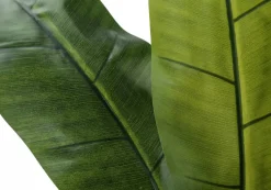 Artificial Plant, 55" Tall, Banana Tree, Indoor, Faux, Fake, Floor, Greenery, Potted, Real Touch, Decorative, Green Leaves, Black Pot