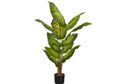 Artificial Plant, 47" Tall, Evergreen Tree, Indoor, Faux, Fake, Floor, Greenery, Potted, Real Touch, Decorative, Green Leaves, Black Pot
