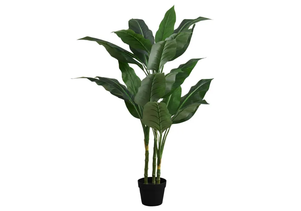 Artificial Plant, 42" Tall, Evergreen Tree, Indoor, Faux, Fake, Floor, Greenery, Potted, Decorative, Green Leaves, Black Pot