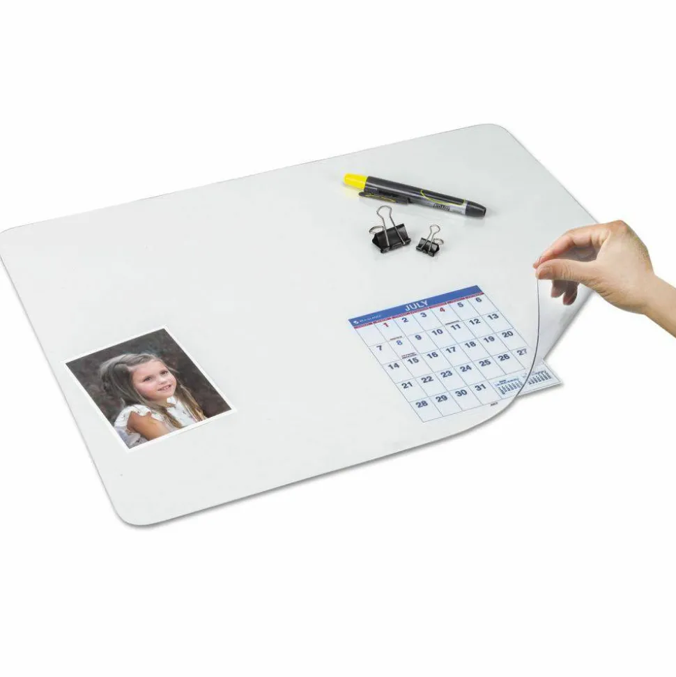 Artistic Desk Protector, 17" x 21", Clear