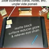 Artistic Executive Desk Pad with Antimicrobial Protection, Leather-Like Side Panels, 24" x 19", Black