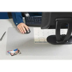 Artistic KrystalView Desk Pad With Antimicrobial Protection, 38