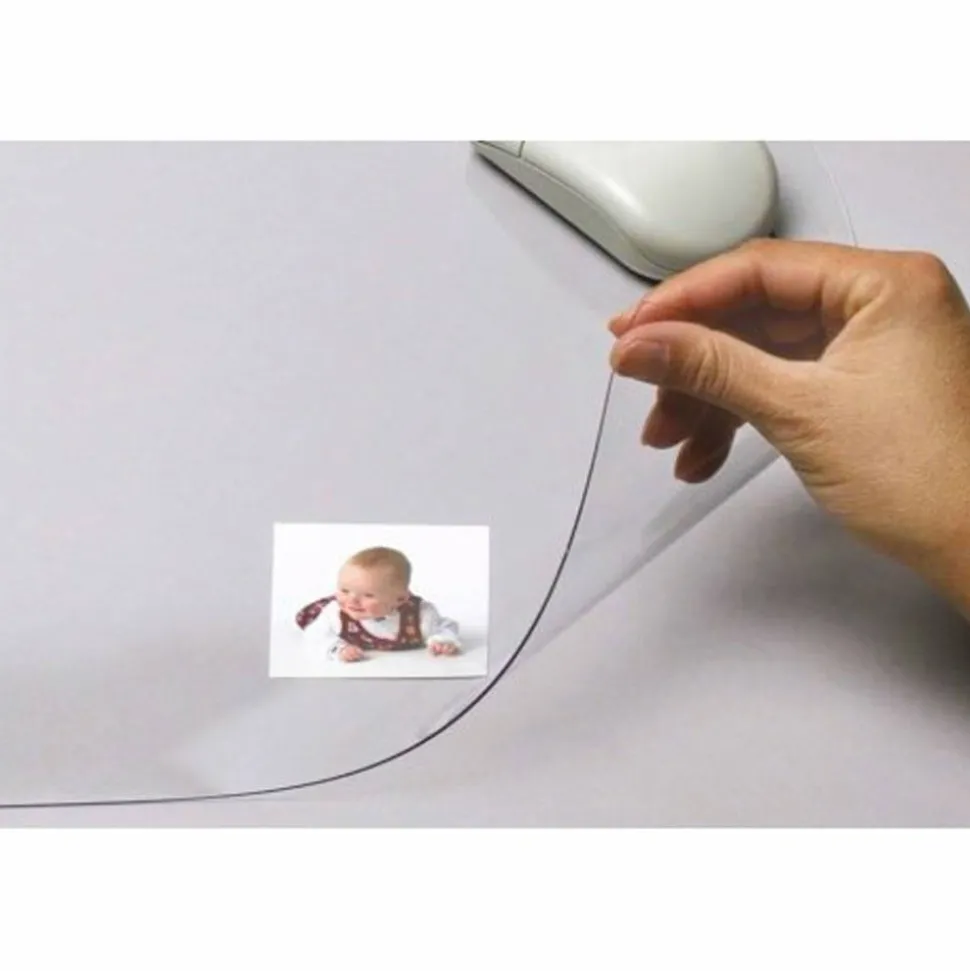 Artistic KrystalView Desk Pad With Antimicrobial Protection, 36" x 20", Clear