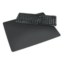 Artistic Rhino II Antimicrobial Protective Desk Pads - Rectangular - 36" Width x 24" Depth - Polyvinyl Chloride (PVC) - Black