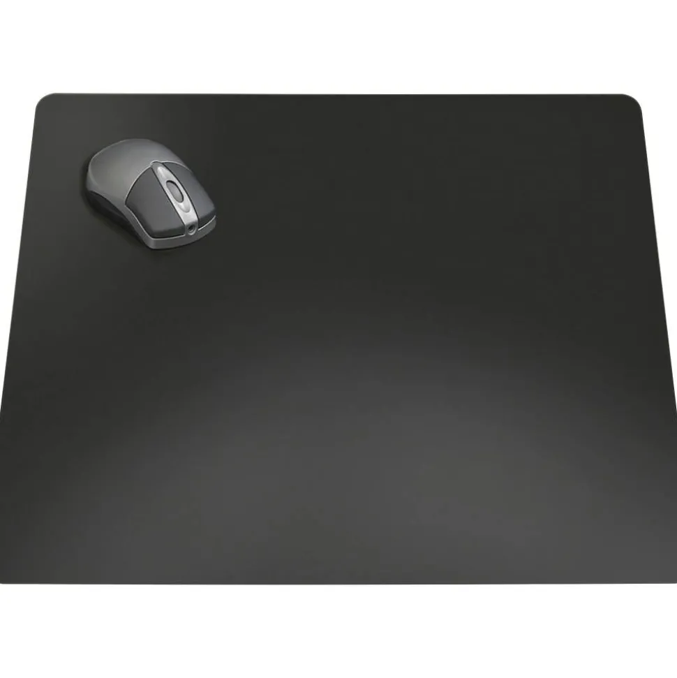 Artistic Rhino II Antimicrobial Protective Desk Pads - Rectangular - 36" Width x 24" Depth - Polyvinyl Chloride (PVC) - Black