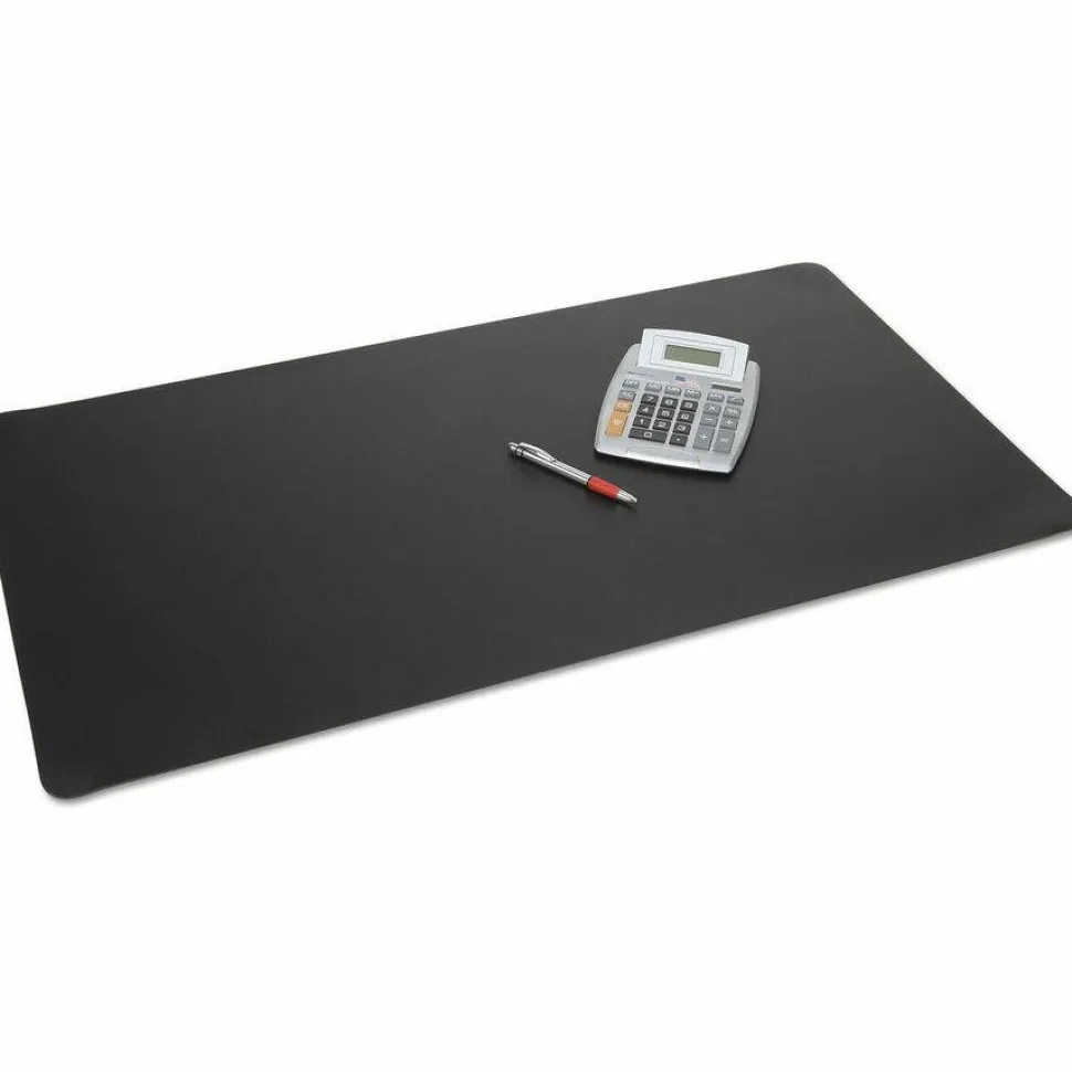 Artistic Rhinolin II Desk Pad, Antimicrobial Product Protection, 24" x 17", Black
