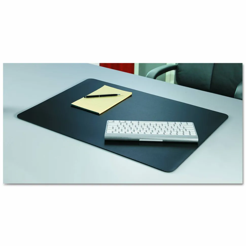 Artistic Rhinolin II Desk Pad, Antimicrobial Product Protection, 24" x 17", Black