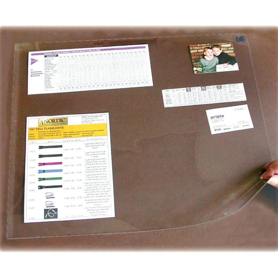 Artistic Second Sight Desk Protectors, 36" W, Clear