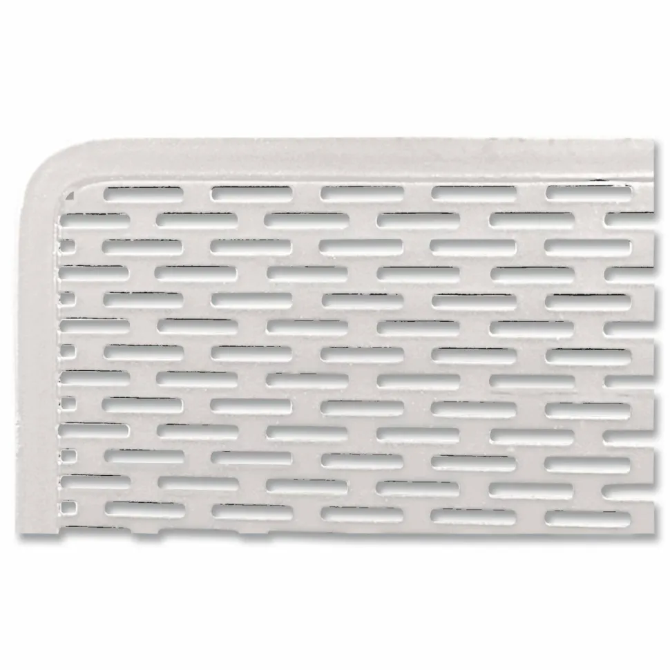 Artistic Urban Collection Punched Metal File Sorter, 3 Sections, Letter Size Files, 8" x 8" x 7.25", White