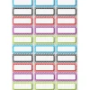 Ashley Dry Erase Chevron Nameplate Magnets, Multicolored, 30 Pieces